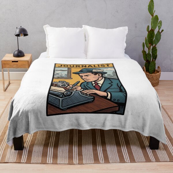 Item preview, Classic Retro Journalist Pop Art Illustration designed and sold by Shopeon Designs.
