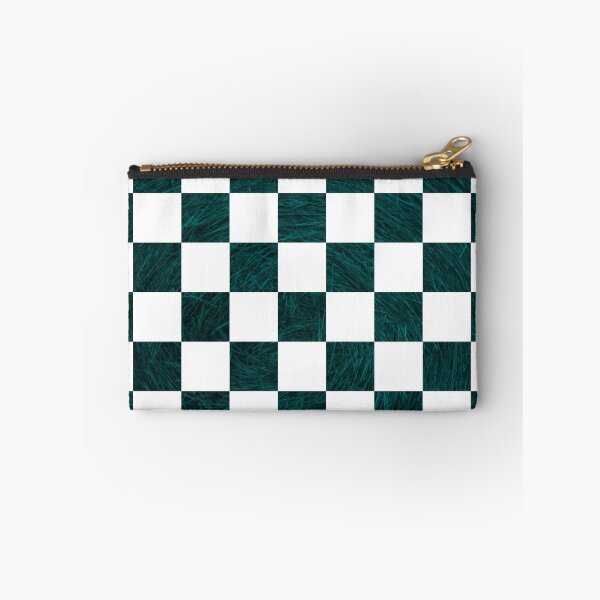 Item preview, Deep Aqua, Teal Green Hay Textured Checkered Pattern designed and sold by WD-Artist.
