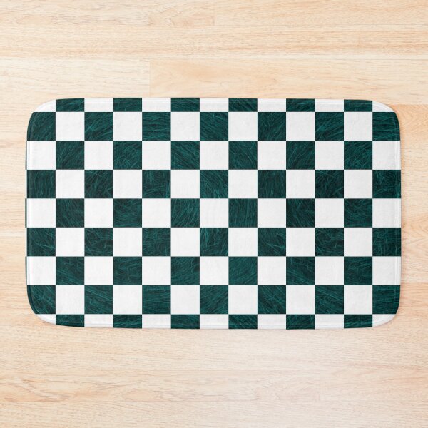 Item preview, Deep Aqua, Teal Green Hay Textured Checkered Pattern designed and sold by WD-Artist.