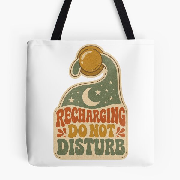 Item preview, Recharging Do Not Disturb Retro Door Hanger Saying designed and sold by BoosterShop.