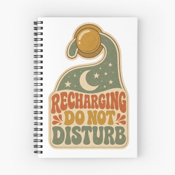 Item preview, Recharging Do Not Disturb Retro Door Hanger Saying designed and sold by BoosterShop.