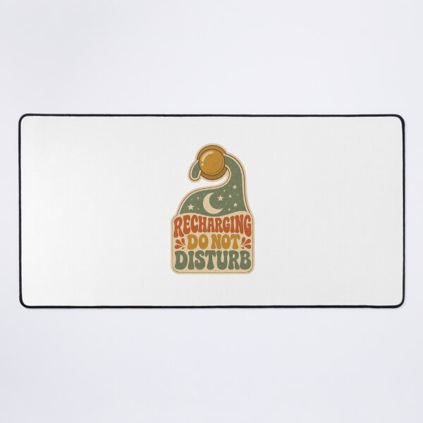 Item preview, Recharging Do Not Disturb Retro Door Hanger Saying designed and sold by BoosterShop.