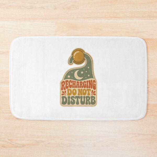 Item preview, Recharging Do Not Disturb Retro Door Hanger Saying designed and sold by BoosterShop.