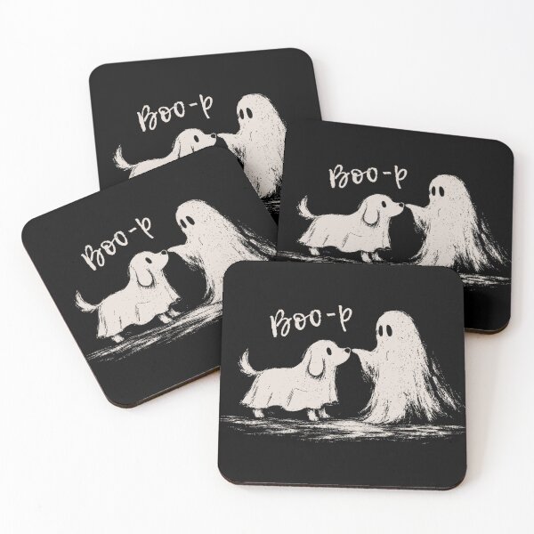 Item preview, Boo Boo-p Dog Vintage Ghost Funny Halloween Dog Lovers designed and sold by PartyFam.