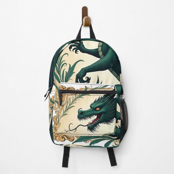 Item preview, Emerald Green Dragon Botanical Emblem designed and sold by profustock.