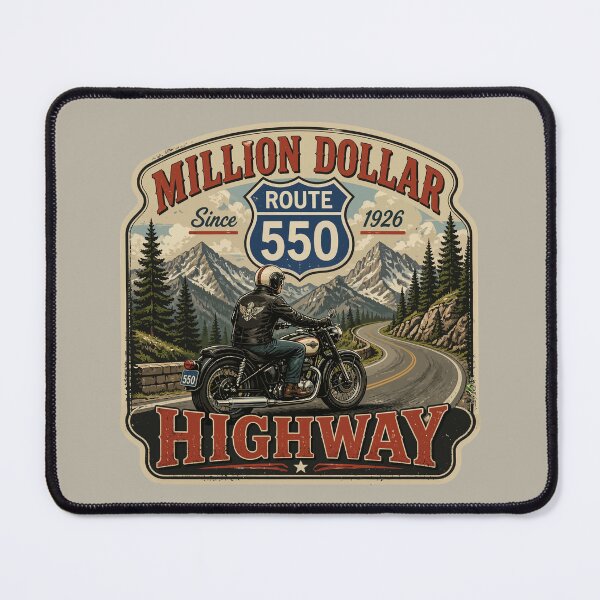 Item preview, Million Dollar Highway Colorado Route 550 Motorcycle Sticker TShirt 06 designed and sold by OuterShellUK.