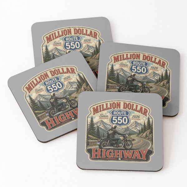 Item preview, Million Dollar Highway Colorado Route 550 Motorcycle Sticker TShirt 06 designed and sold by OuterShellUK.