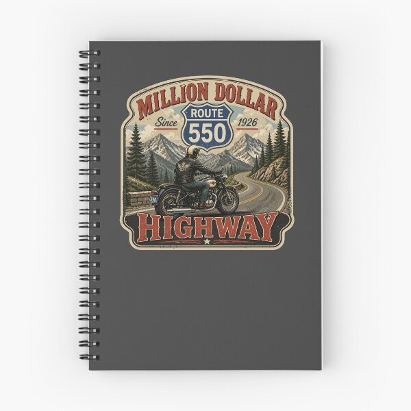Item preview, Million Dollar Highway Colorado Route 550 Motorcycle Sticker TShirt 06 designed and sold by OuterShellUK.