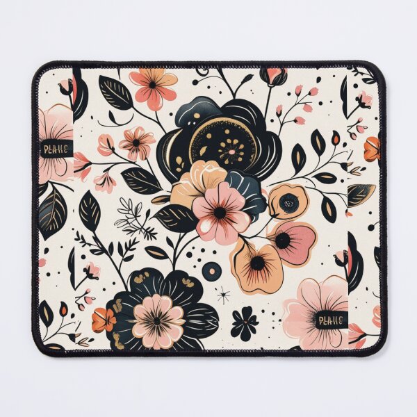 Item preview, Midnight Garden – Black & Blush Botanical Floral Pattern designed and sold by Hustlingminds.
