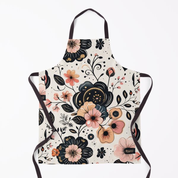 Item preview, Midnight Garden – Black & Blush Botanical Floral Pattern designed and sold by Hustlingminds.