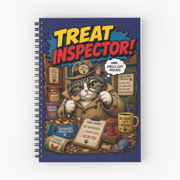 Item preview, Treat Inspector – Funny Comics Design designed and sold by Mac Sketches.