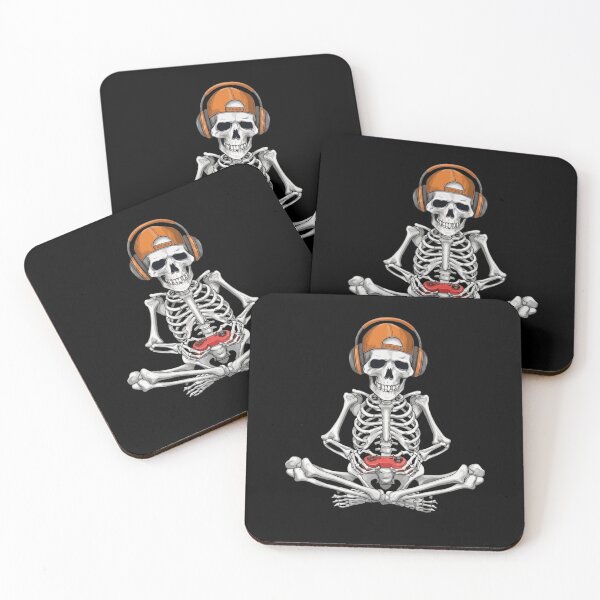 Item preview, Skeleton Gamer Sitting With Controller Funny Video Games Headset designed and sold by haitrieuic96.