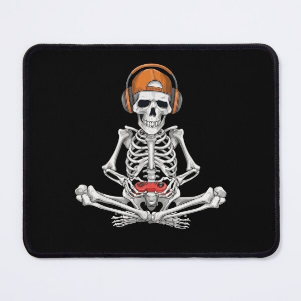 Item preview, Skeleton Gamer Sitting With Controller Funny Video Games Headset designed and sold by haitrieuic96.