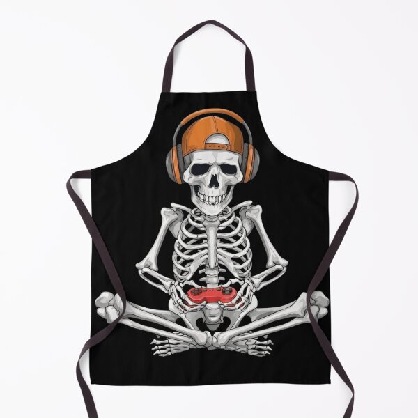 Item preview, Skeleton Gamer Sitting With Controller Funny Video Games Headset designed and sold by haitrieuic96.