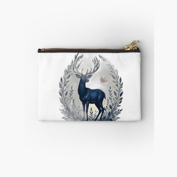 Item preview, Mystical Blue Deer Woodland Emblem designed and sold by profustock.