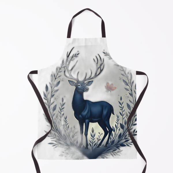 Item preview, Mystical Blue Deer Woodland Emblem designed and sold by profustock.