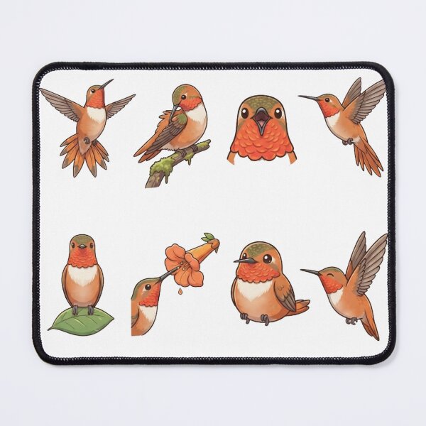 Item preview, Cute Hummingbird Flower Nectar Flying Bird Aesthetic designed and sold by Rehnair.