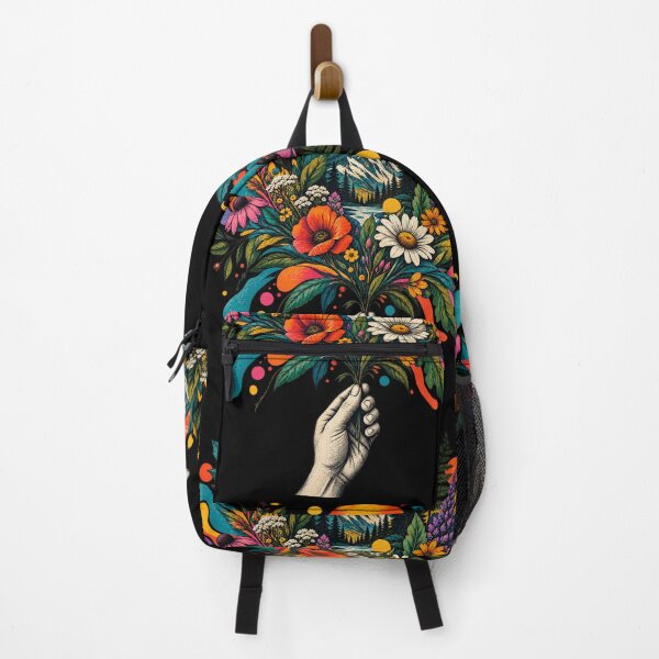 Item preview, Pop Art Nature – Colorful Wildflower Mountain Art designed and sold by naturalsurvival.
