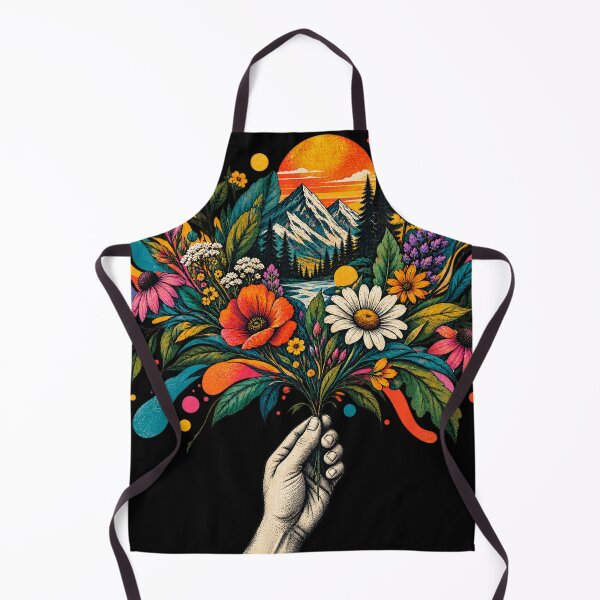 Item preview, Pop Art Nature – Colorful Wildflower Mountain Art designed and sold by naturalsurvival.