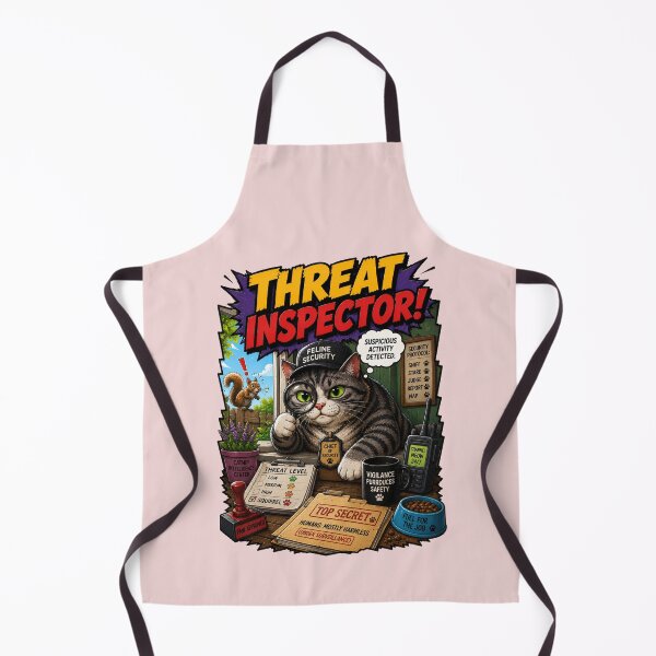 Item preview, Threat Inspector – Funny Comics Design designed and sold by Mac Sketches.