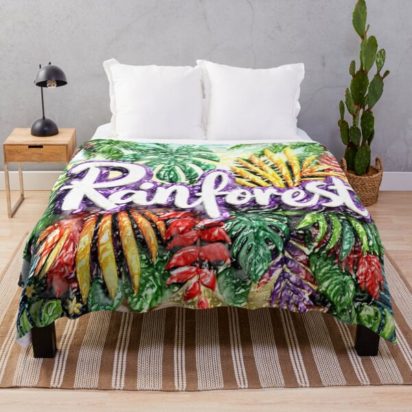 Item preview, rainforest tropical paradise C WV colorful botanical typographic design designed and sold by SmashingDeals.