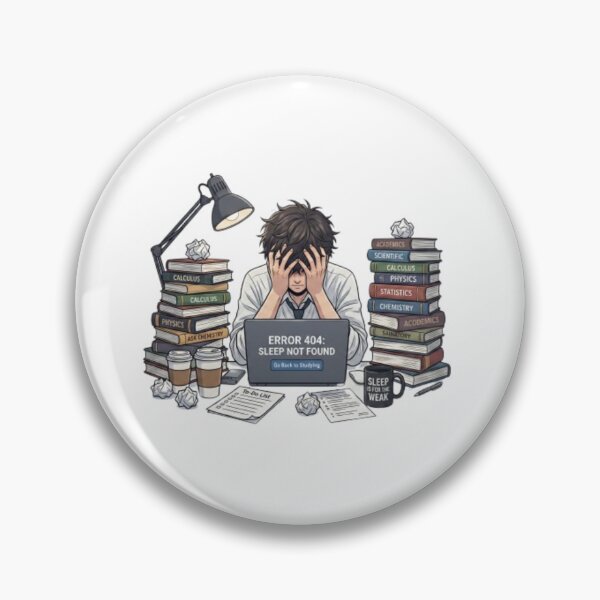 Item preview, Funny Error 404 Sleep Not Found Engineering Student designed and sold by m0x55.