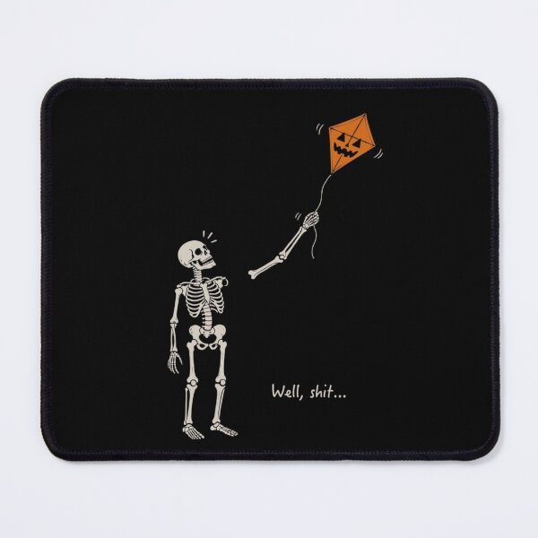 Item preview, Well Shit Funny Skeleton Flying Pumpkin Kite Halloween Humor designed and sold by haitrieuic96.