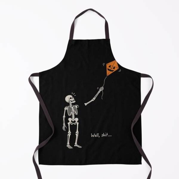 Item preview, Well Shit Funny Skeleton Flying Pumpkin Kite Halloween Humor designed and sold by haitrieuic96.