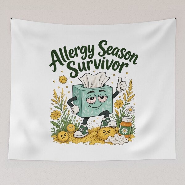 Item preview, Allergy Season Survivor designed and sold by musthavewords.