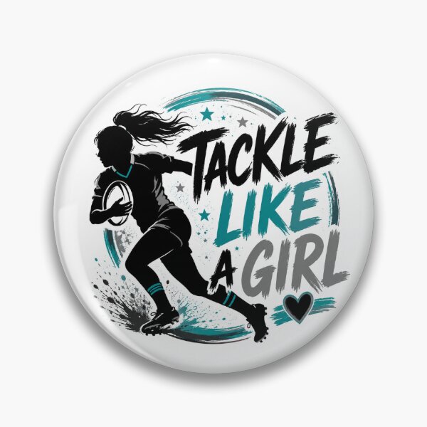 Item preview, Tackle like a girl designed and sold by ForFoxSakeHolly.