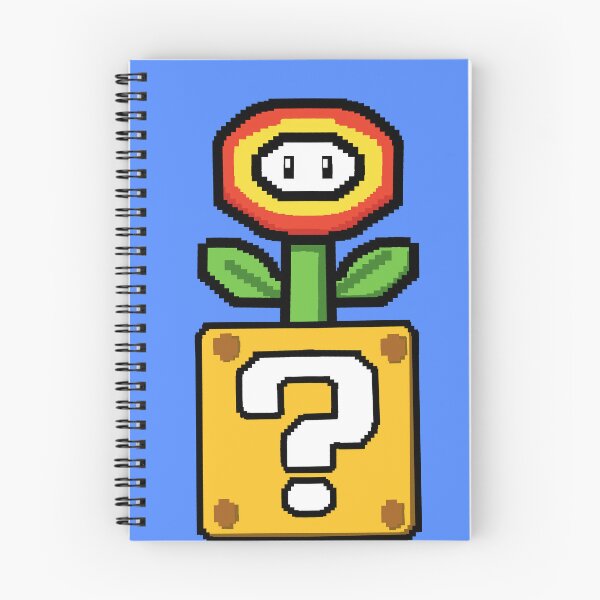 Item preview, Fire Flower in Question Block Pixel Art designed and sold by Shiningsticker8.