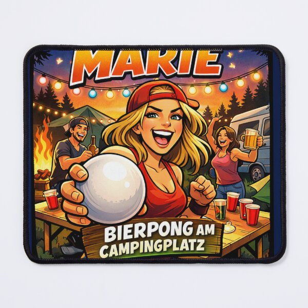 Item preview, Beer pong at the campsite – Funny parody designed and sold by smallbirdart.