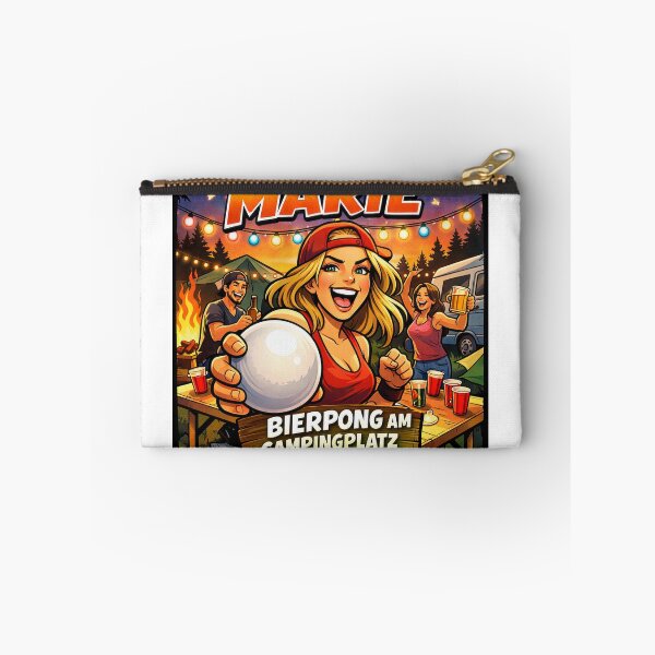 Item preview, Beer pong at the campsite – Funny parody designed and sold by smallbirdart.