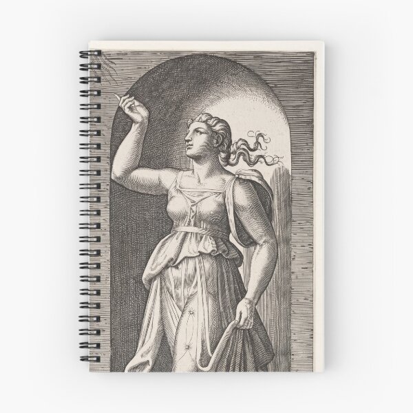 Item preview, Allegorical Woman Pointing Upward in Niche designed and sold by artofuniverse.