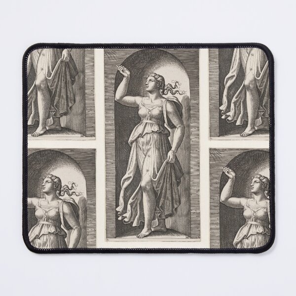 Item preview, Allegorical Woman Pointing Upward in Niche designed and sold by artofuniverse.