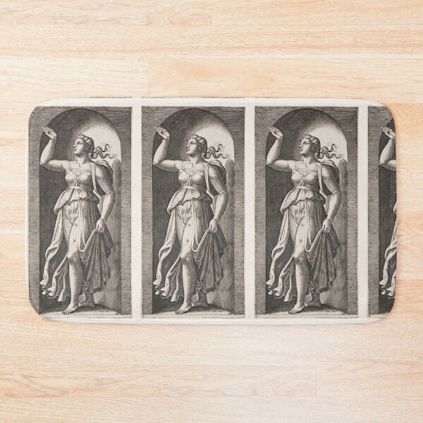 Item preview, Allegorical Woman Pointing Upward in Niche designed and sold by artofuniverse.