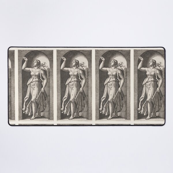 Item preview, Allegorical Woman Pointing Upward in Niche designed and sold by artofuniverse.