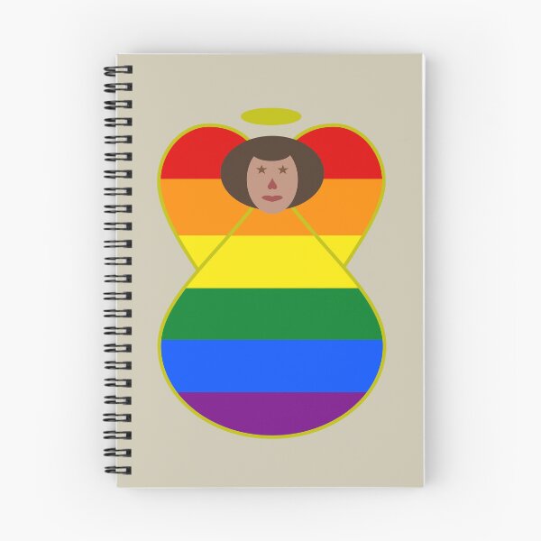 Item preview, LGBTQ Gay Pride Brown‑Skinned Angel Flag Design designed and sold by AuntieShoe.