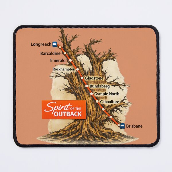 Item preview, The Route of 'The Spirit of the Outback' designed and sold by PhotosByG.