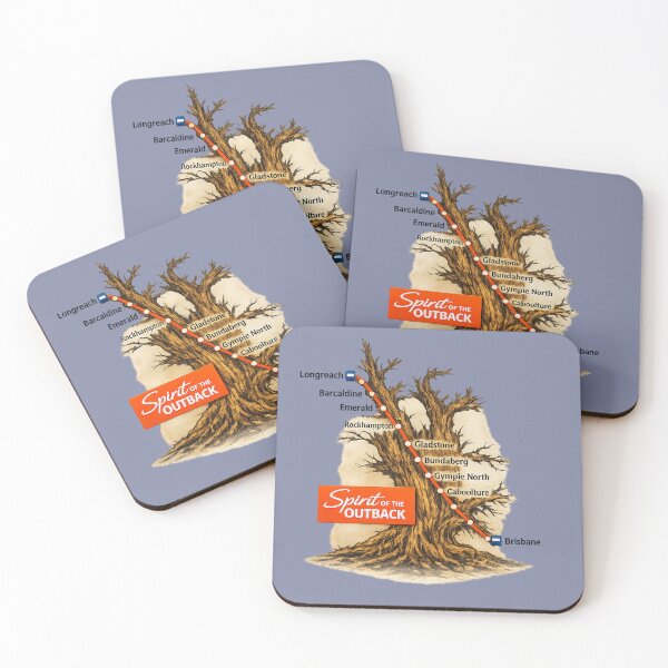 Item preview, The Route of 'The Spirit of the Outback' designed and sold by PhotosByG.