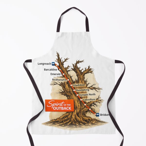 Item preview, The Route of 'The Spirit of the Outback' designed and sold by PhotosByG.