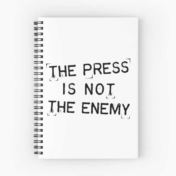 Item preview, THE PRESS IS NOT THE ENEMY - Freedom of Speech Design designed and sold by Shopeon Designs.