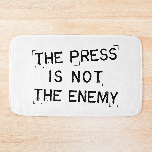 Item preview, THE PRESS IS NOT THE ENEMY - Freedom of Speech Design designed and sold by Shopeon Designs.