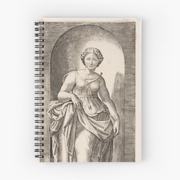 Item preview, Allegory of Fortitude Draped Figure Engraving designed and sold by artofuniverse.