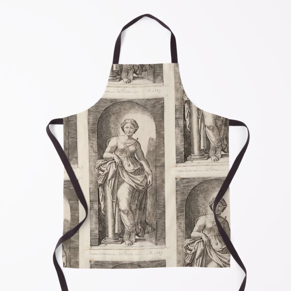 Item preview, Allegory of Fortitude Draped Figure Engraving designed and sold by artofuniverse.