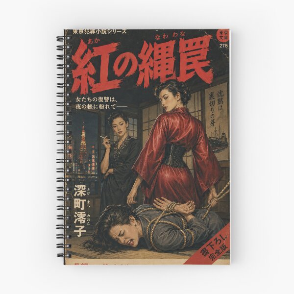 Item preview, Tokyo Crime Pulp Crimson Rope Japanese Book Cover designed and sold by obstinator.