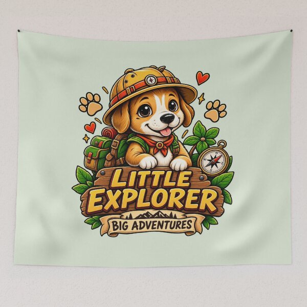 Item preview, Little Explorer Puppy Big Adventures designed and sold by FABIOLA1970.