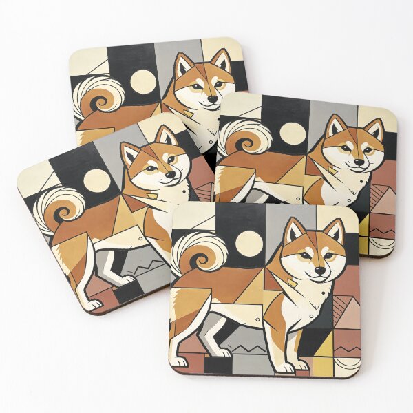 Item preview, cubist animal artwork designed and sold by forget45studio.