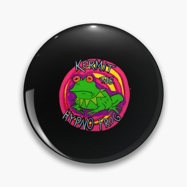 Item preview, Hypnotic Green Frog Cartoon Illustration designed and sold by flat6frequency.