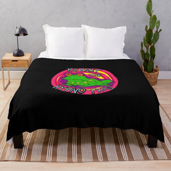 Item preview, Hypnotic Green Frog Cartoon Illustration designed and sold by flat6frequency.